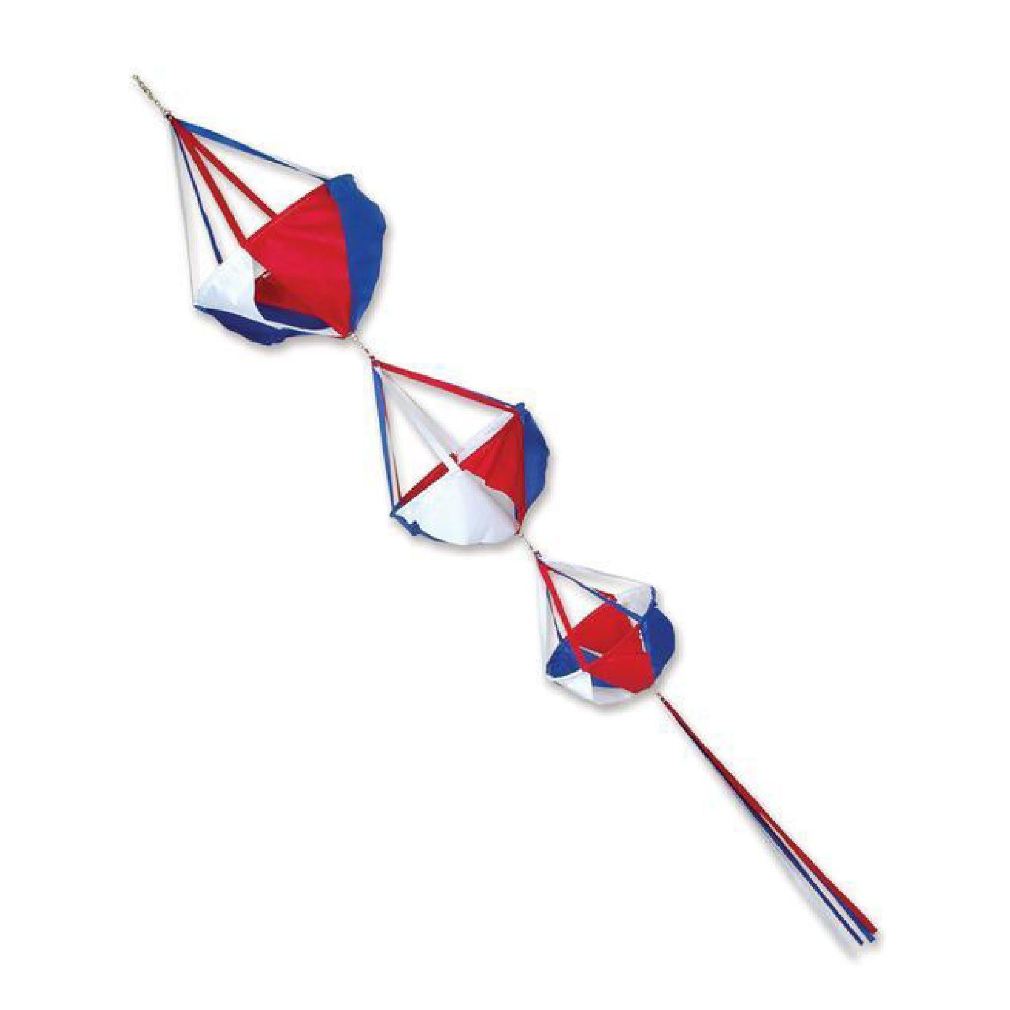 Patriotic Triple Baskets Windsock