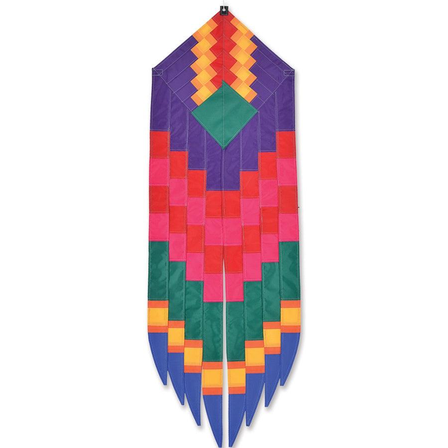 SoundWinds banners, designed by textile artist David Ti, are inspired by Native American artwork with vibrant colors and bold designs to give a stunning accent to any home or business.