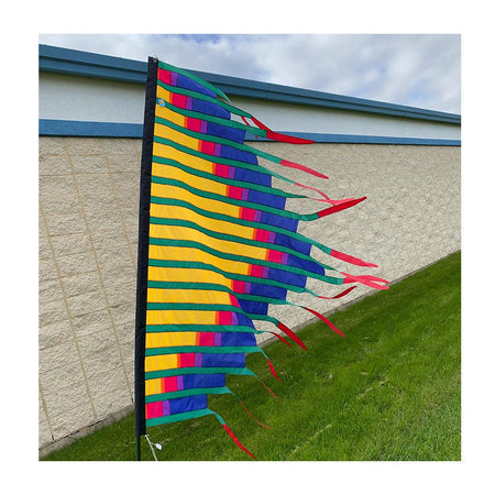 SoundWinds banners, designed by textile artist David Ti, are inspired by Native American artwork with vibrant colors and bold designs to give a stunning accent to any home or business.